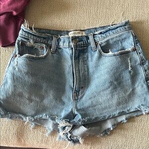 Abercrombie & Fitch Light Blue Jean Shorts
